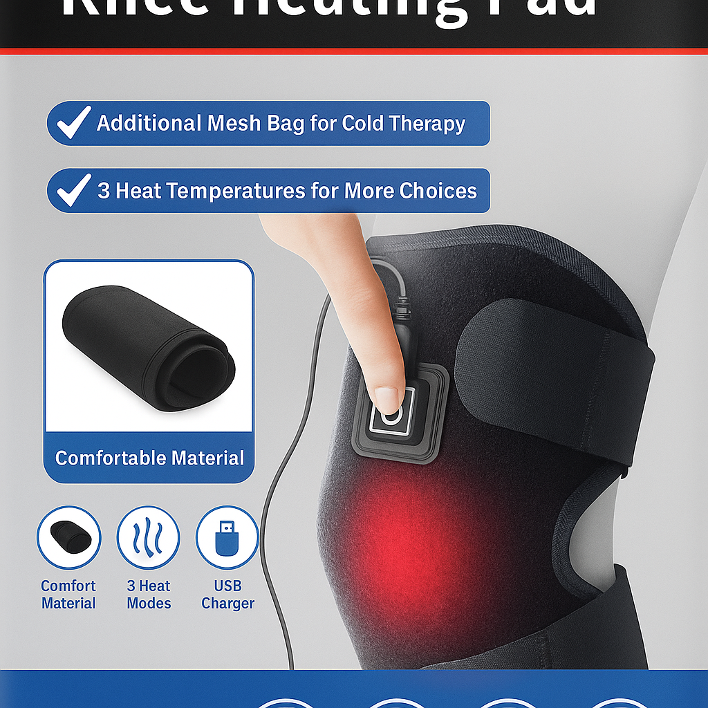 RODILLERA TERAPIA DE CALOR CON CABLE USB®