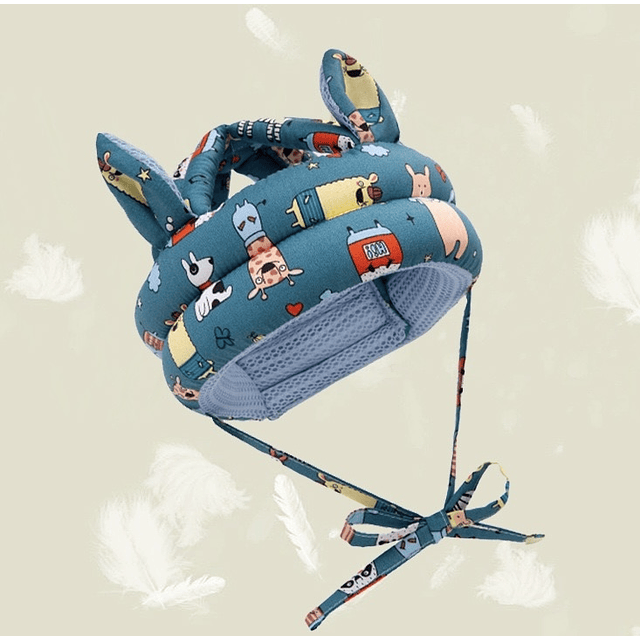Casco de esponja gateo para bebes