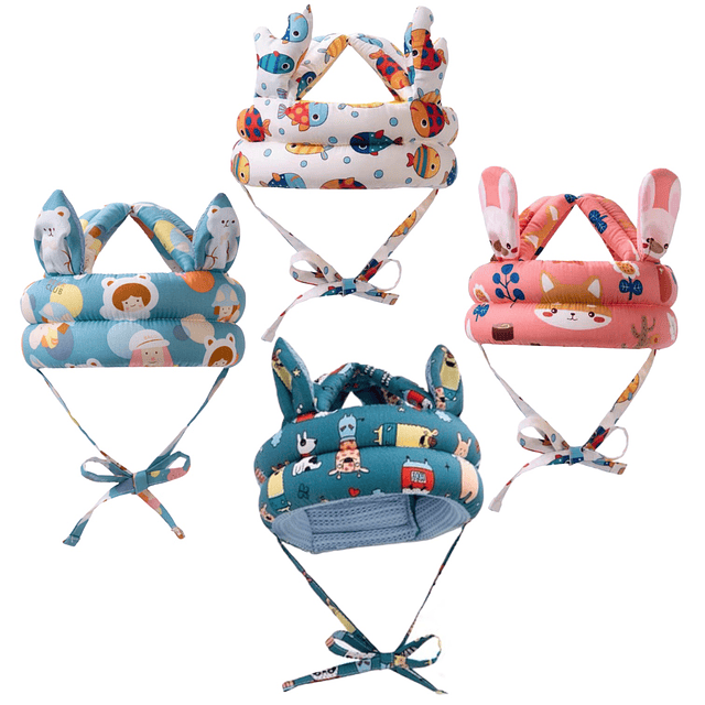 Casco de esponja gateo para bebes